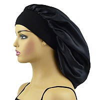 Silk Bonnet For Sleeping Women Long Hair Bonnet Satin Bonnet Hat Extra Large Sleep Cap For Braids Xl Shower Silk Night Cap