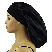 Silk Bonnet For Sleeping Women Long Hair Bonnet Satin Bonnet Hat Extra Large Sleep Cap For Braids Xl Shower Silk Night Cap