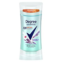 Degree Advanced Protection Antiperspirant Deodorant Lavender Waterlily For 72Hour Sweat Odor Control For Women With Body H