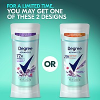 Degree Advanced Protection Antiperspirant Deodorant Lavender Waterlily For 72Hour Sweat Odor Control For Women With Body H