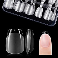 Gelike Ec Nail Tips Gel X Nail Tips Extra Short Coffin Nail Tip Full Cover 120Pcs 12 Sizes Extra Short Coffin