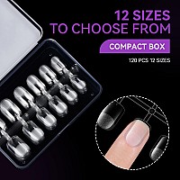 Gelike Ec Nail Tips Xs Soft Gel Tips Square Shaped Full Cover Gel X Nails Pre Etched Pmma Resin Clear Strong False Press On N