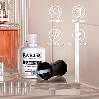 Rarjsm Gel Builder Nail Polish Pearl White Hard Gel In A Bottle Mermaid Shell Glitter Pearlescent Thick Extension Structure Gel