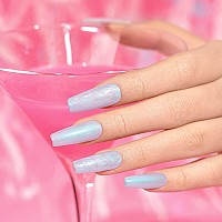 Rarjsm Gel Builder Nail Polish Pearl White Hard Gel In A Bottle Mermaid Shell Glitter Pearlescent Thick Extension Structure Gel