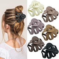 28 Inch Medium Octopus Hair Clips For Women Matte Hair Claw Clips For Thin Hair Strong Hold Nonslip Spider Octopus Clips For