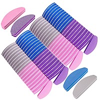 80 Pcs Nail Buffers Buffer Block Nail Files Bulk For Acrylic Nails And Natural Nails Double Sided 100180 Grit Portable Washabl