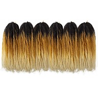 Marley Hair 18 Inch Marley Twist Hair Afro Twist Marley Braiding Hair For Faux Locs Crochet Hair Synthetic Hair Extensions6Pack