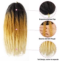 Marley Hair 18 Inch Marley Twist Hair Afro Twist Marley Braiding Hair For Faux Locs Crochet Hair Synthetic Hair Extensions6Pack