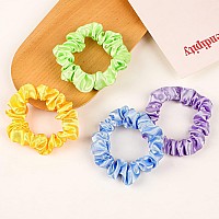 Satin Silk Hair Ties Small Scrunchies For Women Girls Ponytail Holders 20 Pcs Mini Bulk Scrunchies Elastic Hair Bands For Thick