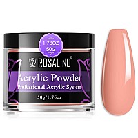 Rosalind Nude Pink Acrylic Nail Powder 50G176Oz Acrylic Pink Powder For Nail Acrylic Extension Professional Crystal Polymer N