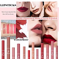 3 Piece Nude Matte Lipstick Setnatural Velvet Air Moisture Smooth Crayon Lip Stainultimate Nourishing Matte Lipstick 24 Hour L