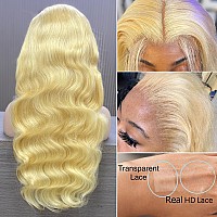 Poghes 613 Lace Front Wig Human Hair Blonde Lace Front Wig Human Hair 180 Density Body Wave 13X4 Hd Lace Front Wigs Human Hair