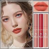 3 Piece Nude Matte Lipstick Setnatural Velvet Air Moisture Smooth Crayon Lip Stainultimate Nourishing Matte Lipstick 24 Hour L