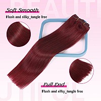 Clip In Hair Extensions Real Human Hair 8Pcs 60G With 18Clips Clip In 100 Human Hair Extensions Brazilian Virgin Human Hair Dou