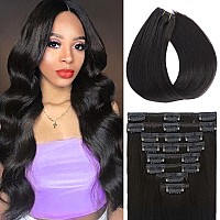 Clip In Hair Extensions Real Human Hair Straight Hair 100 Human Hair Extensions Brazilian Remy Human Hair Clip In Hair Extensio