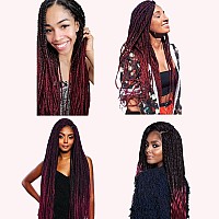 Run Shui Braiding Hairyaki Texture Braiding Hair Pre Stretchedknekalon Braid Hair Extensions Hot Water Setting Hair Braids36