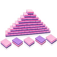 Mini Nail Buffers 50Pcs 100180 Grit Square Fingernail Buffers Set Buffer Blocks Sanding Block Salon Quality Buffers Of Nail