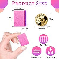 Mini Nail Buffers 50Pcs 100180 Grit Square Fingernail Buffers Set Buffer Blocks Sanding Block Salon Quality Buffers Of Nail