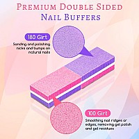 Mini Nail Buffers 50Pcs 100180 Grit Square Fingernail Buffers Set Buffer Blocks Sanding Block Salon Quality Buffers Of Nail