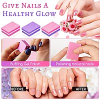 Mini Nail Buffers 50Pcs 100180 Grit Square Fingernail Buffers Set Buffer Blocks Sanding Block Salon Quality Buffers Of Nail