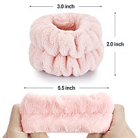 2 Pcs Wrist Bands For Washing Facedorbetar Microfiber Wrist Towels For Washing Face Spa Wristbands For Washing Face Face Was