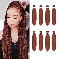 8 Pack Ombre Braiding Hair Pre Stretched 16 55Gpack Premium Kanekalon Pre Stretched Braiding Hair Extensions Professional I