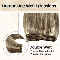 Human Hair Extensions Sew In Hair Bundles 18 Sew In Hair Extensions Real Human Hair Balayage Grey Blonde To Platinum Blonde H