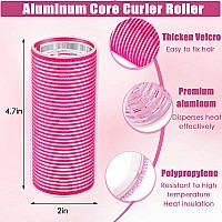 4 Pieces Hair Rollers Self Grip Roller Bangs Aluminium Core Curler Roller Hairdressing Curler For Long Hair Bang Roller Women Ha