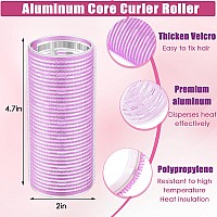 4 Pieces Hair Rollers Self Grip Roller Bangs Aluminium Core Curler Roller Hairdressing Curler For Long Hair Bang Roller Women Ha