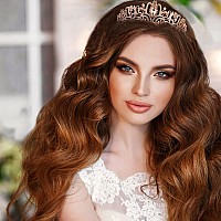 Tiara Crowns For Women Tiaras For Girls Princess Crown For Birthday Halloween Costume Bride Wedding Queen Crystal Rose Gold5