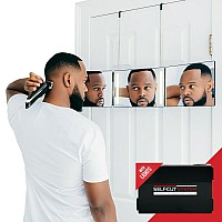 Selfcut System 3 Way Mirror With Lights Three Way Mirror For Self Hair Cutting Over The Door Mirror Trifold Mirror 36