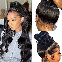 360 Body Wave Lace Front Wigs Human Hair Pre Plucked 180 Density Full Lace Human Hair Wigs Brazilian Virgin Body Hd Human Hair