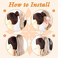 Gx Beauty 32 Inch Flexible Wrap Around Ponytail Extension Long Curl Synthetic Ponytail Wavy Pretty Hair Ponytail Womens Wig 32