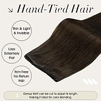 Full Shine Hand Tied Weft Hair Extensions For Fashion Women Sew In Human Hair Straight Remy Weft Extensions Remy Human Hair Full