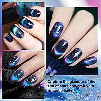 Major Dijit Cat Eye Nail Polish Quick Dry Glitter Nail Polish With Magnetic Stick Vegan And Crueltyfree Nail Paint Art For Na