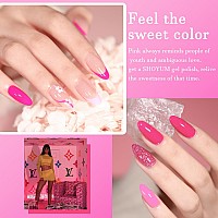 Shoyum Pink Gel Nail Polish Set Lighthot Pink Cherry Blossom Strawberry All Seasons Soak Off Long Lasting Romantic 10 Colors S