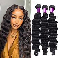 Human Hair Loose Deep Wave 16 18 203 Bundles 100 Unprocessed Virgin Remy Hair Loose Deep Wave Bundles Brazilian Virgin Hair W