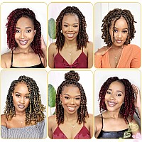 Passion Twist Hair 8 Inch 8 Packs Pre Twisted Passion Twist Crochet Hair For Black Women Pre Looped Passion Twist Curly Croche