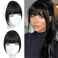 Bogsea Bangs Hair Clip In Bangs Real Human Hair French Bangs Fringe With Temples Hairpieces For Women Clip In Hair Extensions Fa