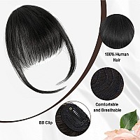 Bogsea Bangs Hair Clip In Bangs Real Human Hair French Bangs Fringe With Temples Hairpieces For Women Clip In Hair Extensions Fa