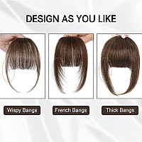 Bogsea Bangs Hair Clip In Bangs Real Human Hair French Bangs Fringe With Temples Hairpieces For Women Clip In Hair Extensions Fa