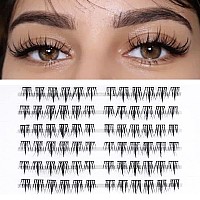 Lankiz Lash Clusters For Diy Lash Extension D Curl Individual Lashes 1016Mm Cluster Lashes That Look Like Extensions Natural