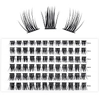 Lankiz D Curl Lash Clusters 72Pcs Diy Eyelash Extension Individual Lashes Natural Look 10121416Mm Mix Length Individual La