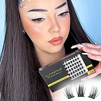 Lankiz D Curl Lash Clusters 72Pcs Diy Eyelash Extension Individual Lashes Natural Look 10121416Mm Mix Length Individual La