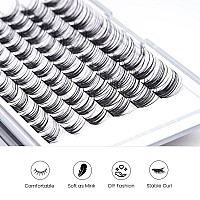 Lankiz D Curl Lash Clusters 72Pcs Diy Eyelash Extension Individual Lashes Natural Look 10121416Mm Mix Length Individual La