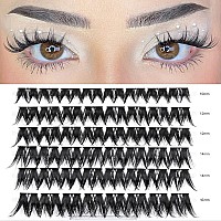 Lankiz Diy Lash Extension D Curl Lash Clusters Mega Volume Individual Lashes 10121416Mm Mix Length Soft Cluster Eyelash Ex