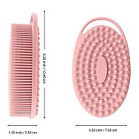 Soft Silicone Body Scrubber 2 Pcs Silicone Body Shower Silicone Loofah 2 In 1 Bath And Shampoo Brush Body Scrubber Shower Clea