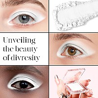 Bepholan Single Matte White Eyeshadow Palette White Matte Highlighter Eyeshadow Base Goth Makeup Eyeshadow Powder Eyelinerwhi