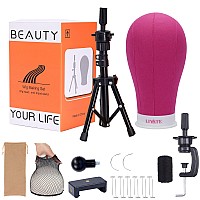 Liyate Wig Stand Tripod With Head Wig Head Stand With Mannequin Head 23 Inch Wig Head Mini Wig Stand Tripod For Mannequin Hea