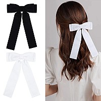 2Pcs Handmade Velvet Bow Hair Clips Headbands For Women Girls Elegant Hair Ties Hair Styling Accessories Hair Band Set Gifts